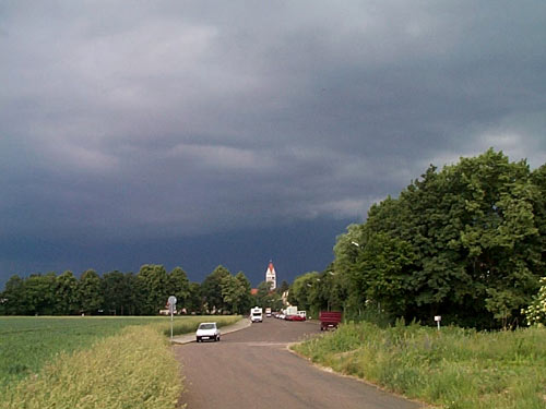 Herannahendes Frontgewitter