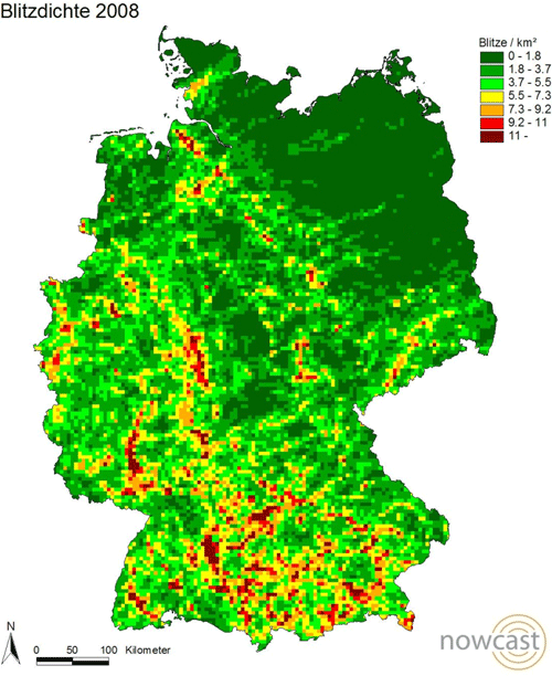 Blitzdichte 2008