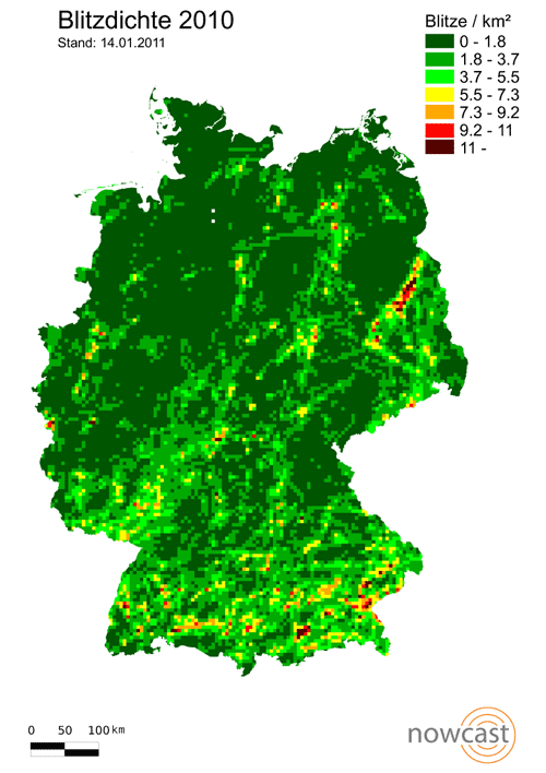 Blitzdichte 2010