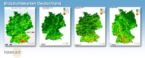 Blitzdichtekarten Deutschland