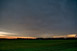 Abschwchung der Gewitter und schne Wolkenstimmung zum Sonnenuntergang