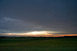 Abschwchung der Gewitter und schne Wolkenstimmung zum Sonnenuntergang