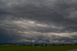 Eindrucksvolles Wolkenbild des Gewitters ber den bayerischen Alpen