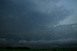 Abziehendes Gewitter in der Abenddmmerung