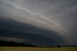 Blick nach Nordwesten auf die Nordseite der Gewitterfront