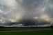 Tiefbasige Quellwolken mit Trichterwolke am frhen Abend nach der Kaltfront