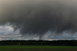 Tiefbasige Quellwolken mit Trichterwolke am frhen Abend nach der Kaltfront