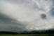 Nach Osten abziehendes Gewitter