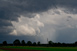 Weitere Gewitterzelle mit Hagel, bei Aying im Mnchner Sdosten