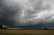 Von Westen heranziehendes Gewitter