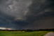 Schne Wolkenstimmungen, dazu stndige Wolkenblitze und leises Dauerdonnern