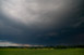 Blick nach Sden - das rechts im Bild, vom Allgu kommende Gewitter verstrkt sich nun