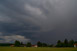 Schne Wolkenstrukturen, viele Wolkenblitze