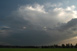 Vom Allguer Alpenrand heranziehendes Gewitter