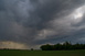 Blick nach Westen auf ein leichtes Gewitter - Standort bei Oberpfaffenhofen