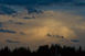 Gewitterwolke im Abendlicht in sdlicher Richtung