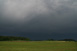 Nach Osten abziehendes Gewitter