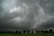 Dunkle Schauerwolken bei Mnchen danach