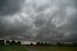 Dunkle Schauerwolken bei Mnchen danach