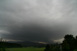 Superzelle mit rundlichem Aufwindteller und Wallcloud