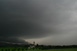 Superzelle mit rundlichem Aufwindteller und Wallcloud