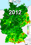 Blitzdichtekarte 2012